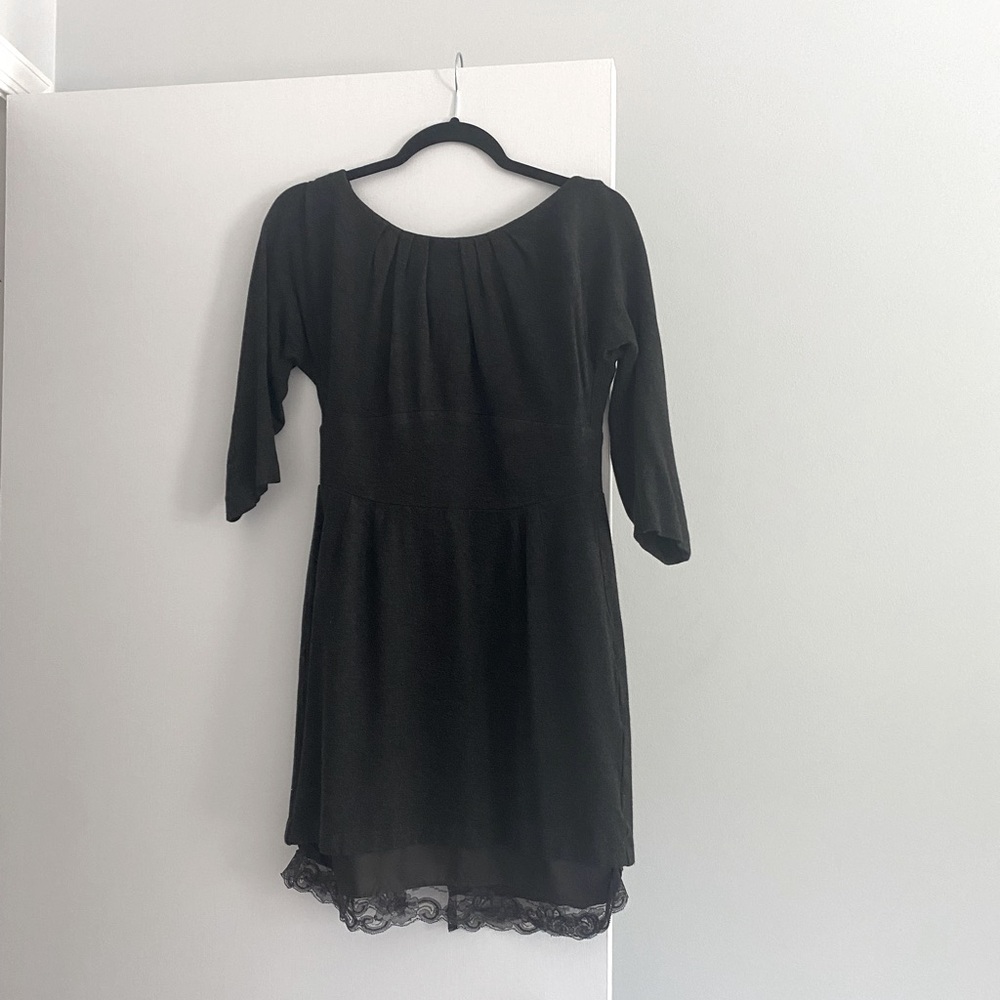 Trina Turk Charcoal Knit Dress - 6